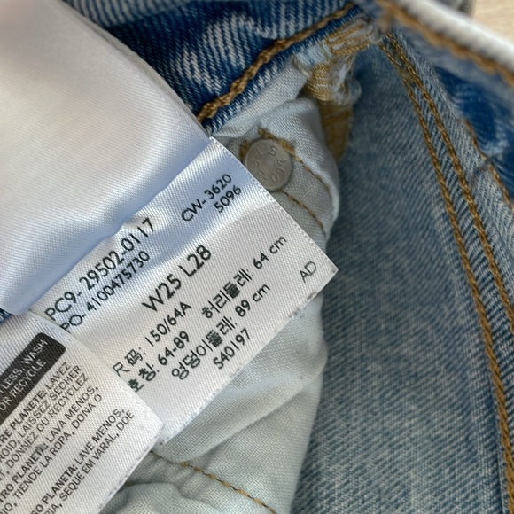 Levi’s 501 Skinny High Rise Button Fly Color Tango - Picture 8 of 10